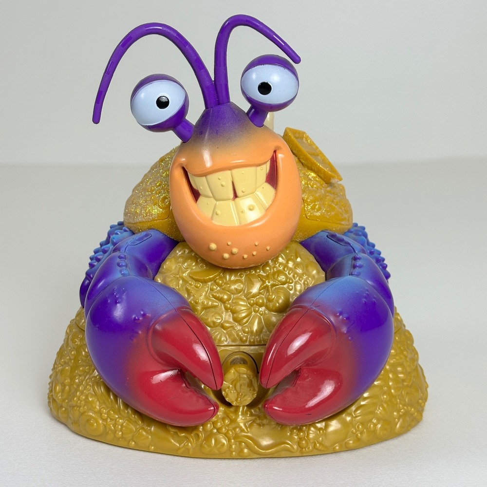 Disney Moana Tamatoa Shiny Crab Jewelry Box with Ring Gold Purple Figure - Picture 11 of 16